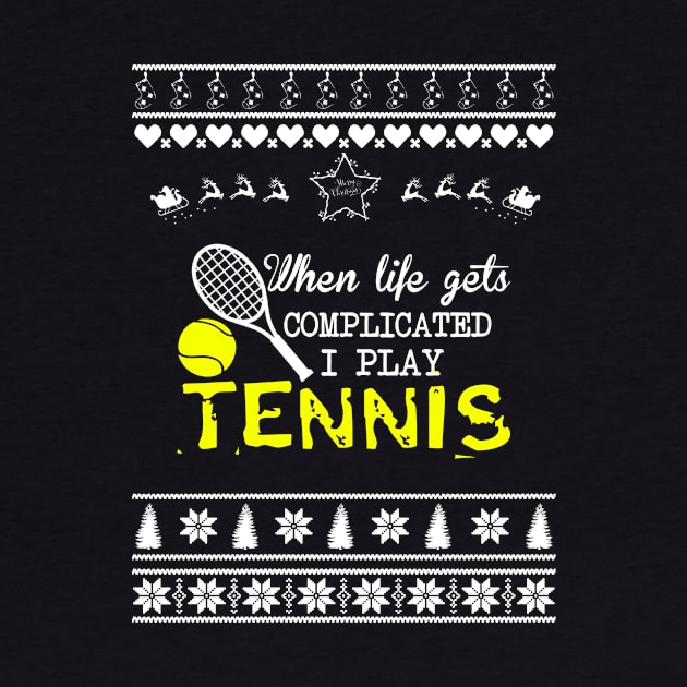 Merry Christmas Tennis by bryanwilly